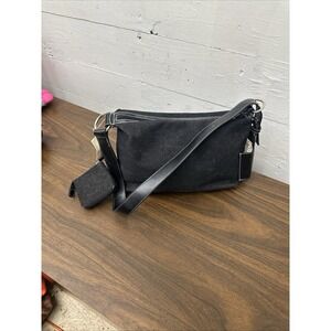 Tommy Hilfiger, shoulder handbag Black Jean Material